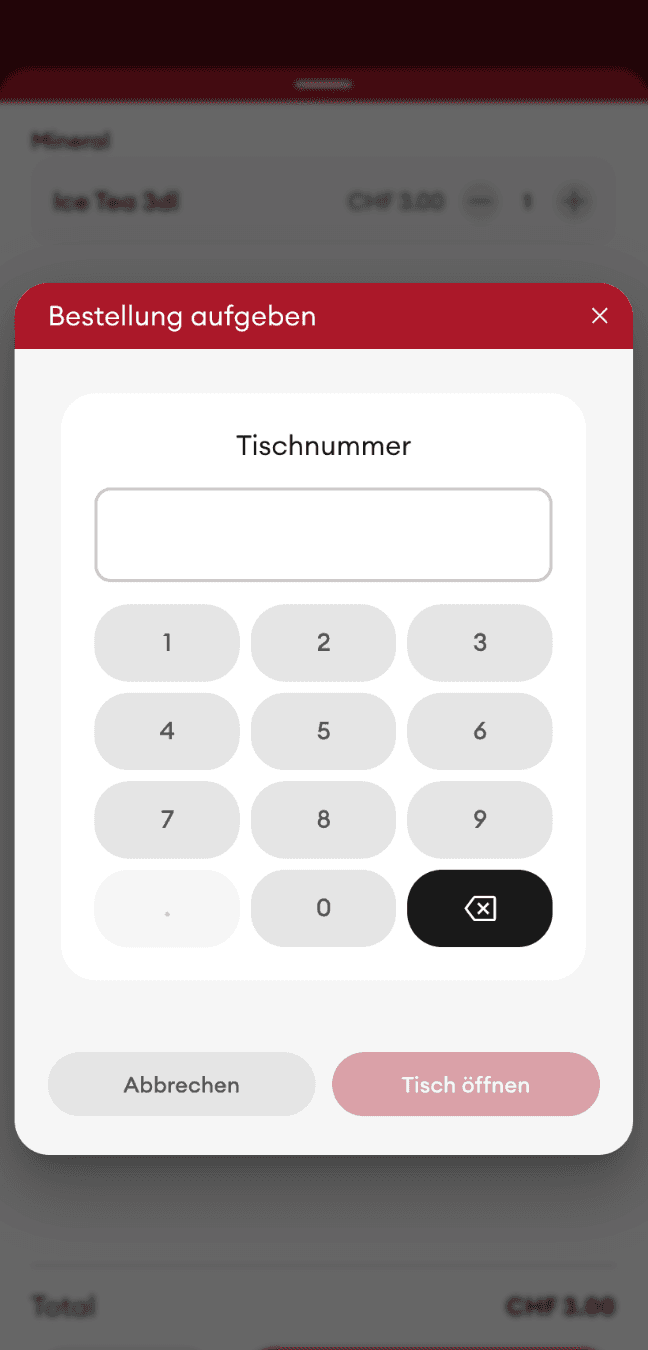 Festwirtschaft mit Tischbestellung