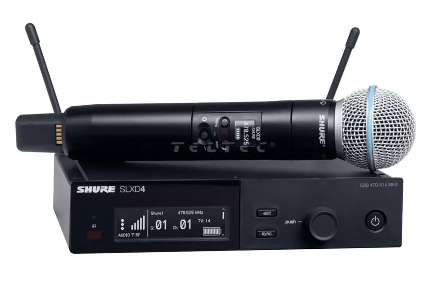 Shure SLXD Funkset mit Beta58A zweier Rack