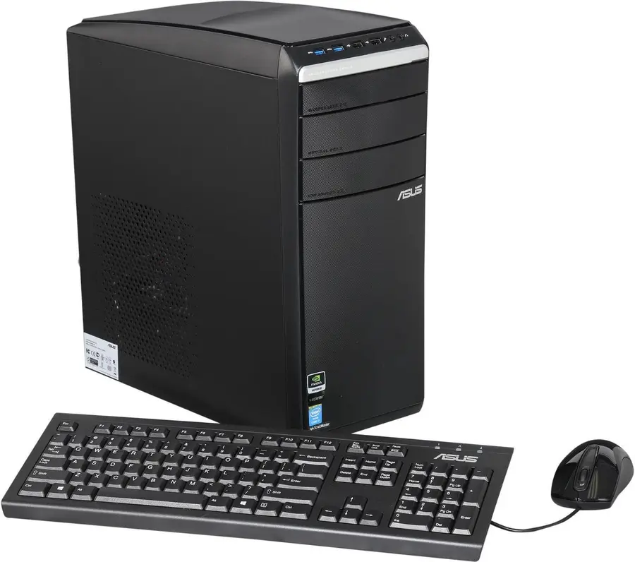 PC mit Rack und Schublade